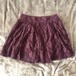 Ann Taylor LOFT Pleated Lace Skirt!